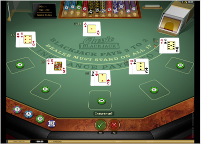 Free Blackjack Multi-Hand Game